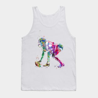 American Football Player Girl Tank Top